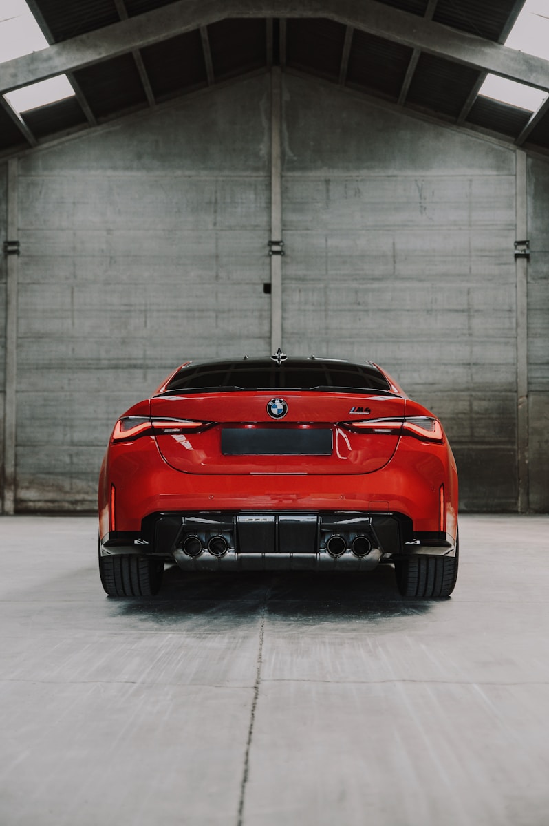 red bmw m 3 coupe