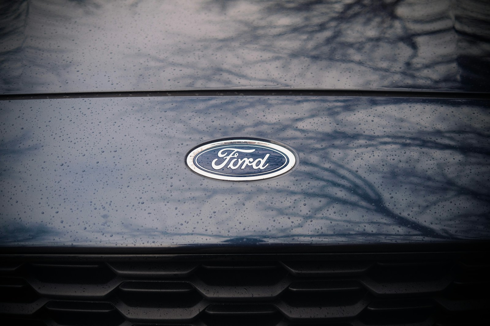 Photo by Tim Kelly a close up of a ford emblem on a car