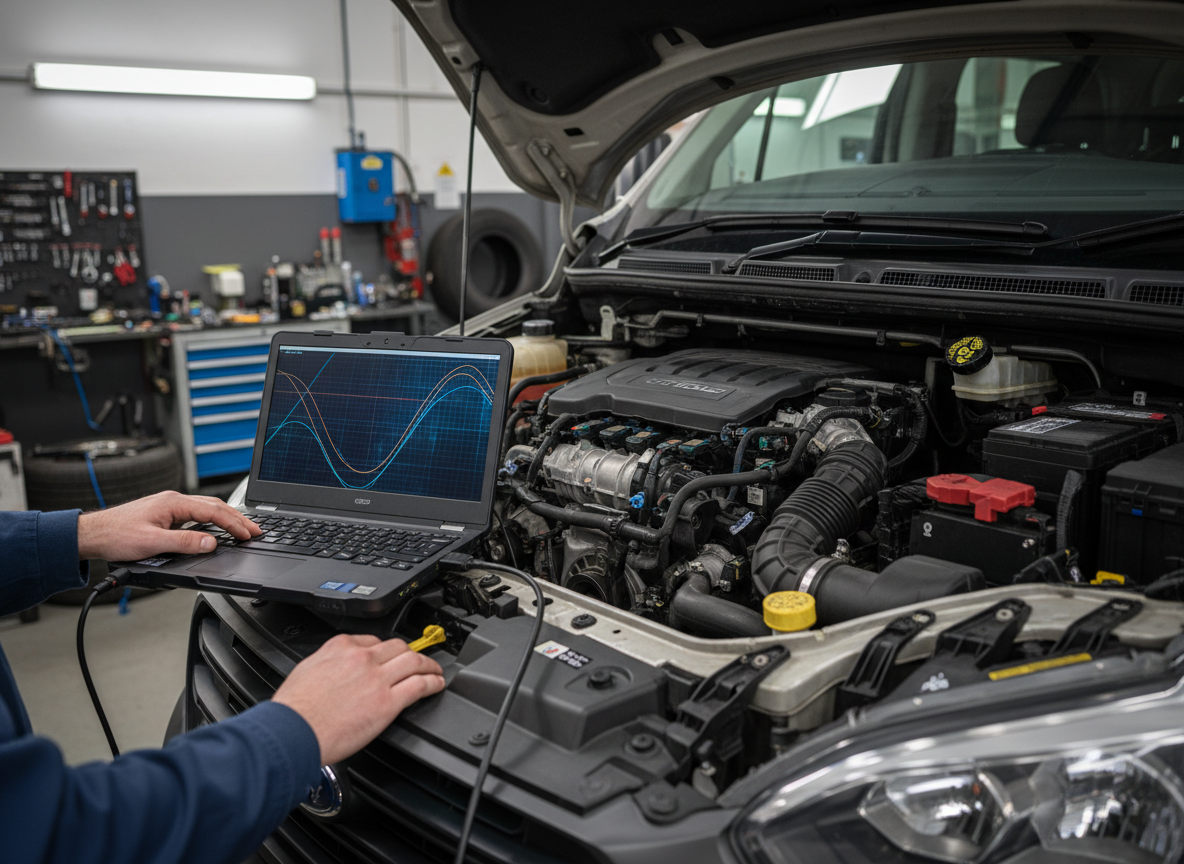 EGR valve removal and cleaning on a diesel engine