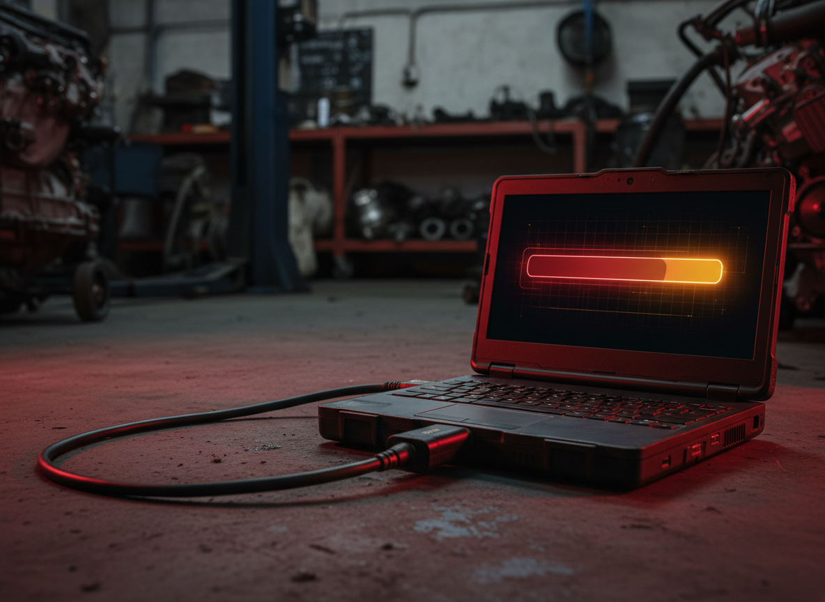 Remapping equipment connected to a car ECU in a workshop