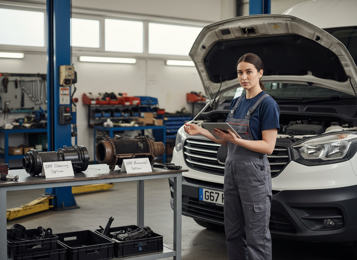 DPF cleaning cost compare Comparison table of DPF cleaning costs across different vehicle types